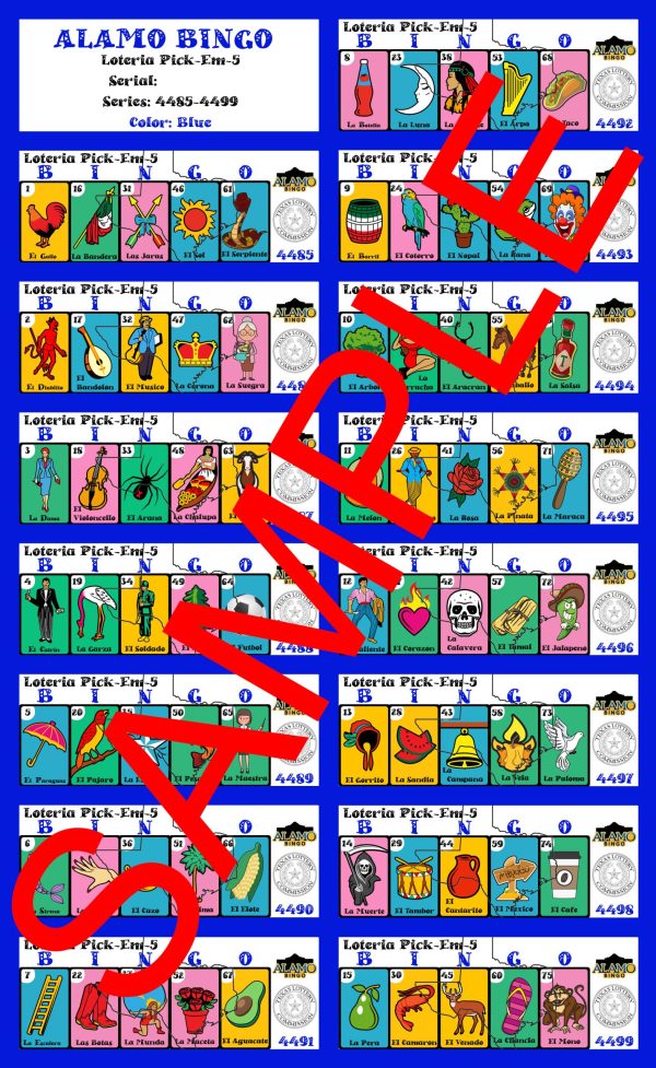 ALAMO: Loteria Pick-Em-5 (Series 4485-4499)
