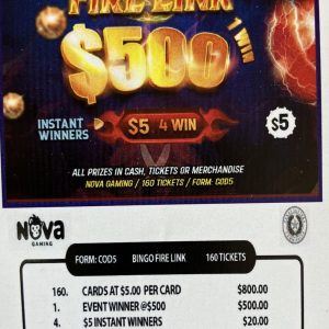NOVA: Bingo Fire Link $500 (160ct)