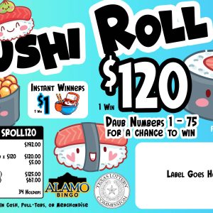 ALAMO: Sushi Roll $120 (192ct)