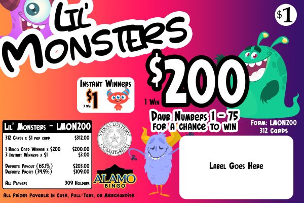 ALAMO: Little Monsters $200 (312ct)