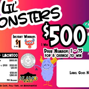 ALAMO: Little Monsters $500 (800ct)