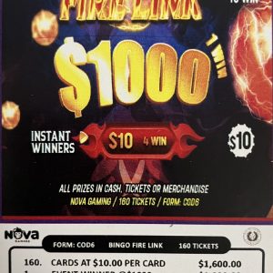 NOVA: Bingo Fire Link $1000 (160ct)