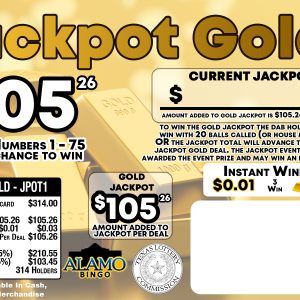 ALAMO: JACKPOT GOLD (314ct) GOLDEN EXCLUSIVE