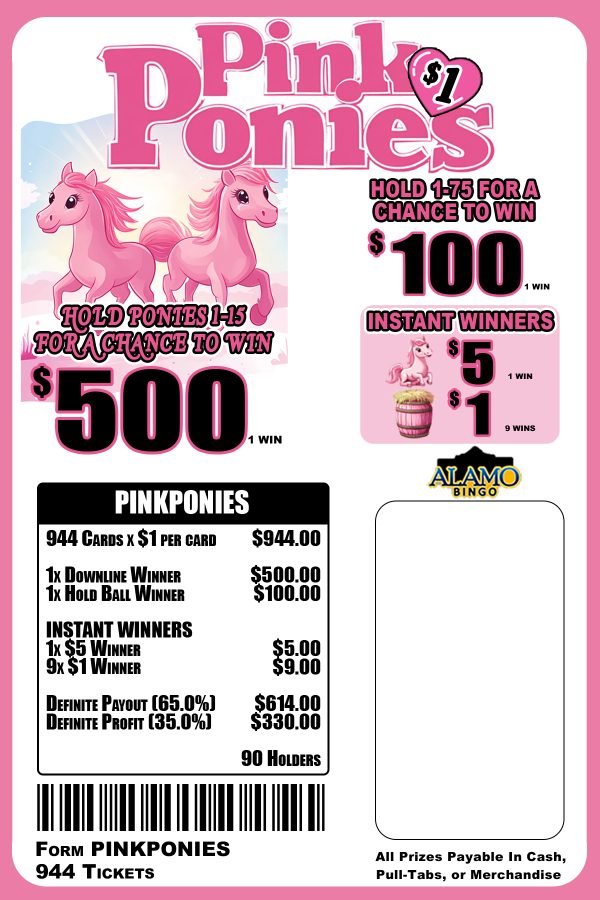 ALAMO: PINK PONIES (944Ct)