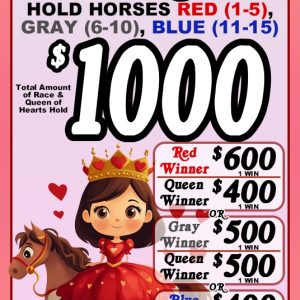 ALAMO: Queen of Hearts Racing (1679 Ct)
