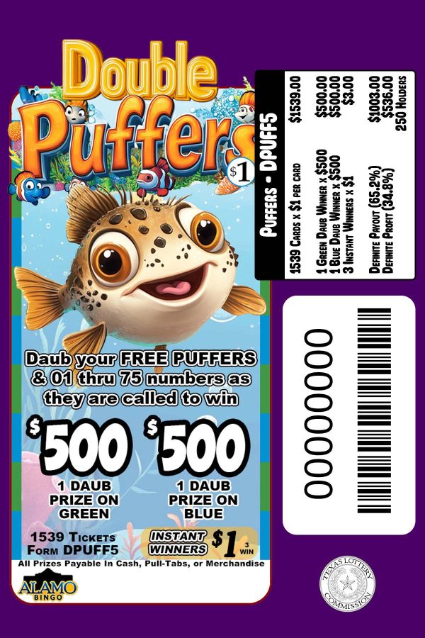 ALAMO: Double Puffers $500 (1539 Ct) - Image 2