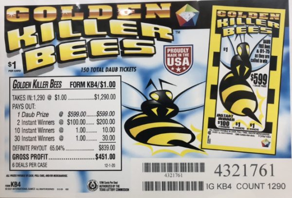 AG: Killer Bees $599 (1290 Ct)