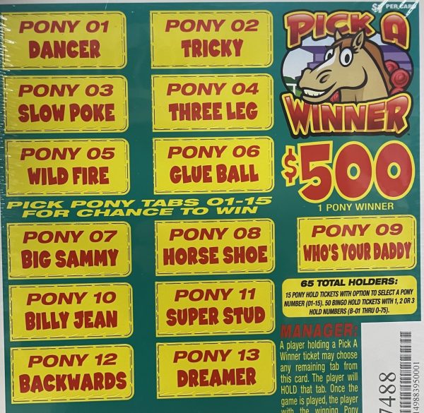 AG: Pick A Winner $500 (910 Ct)