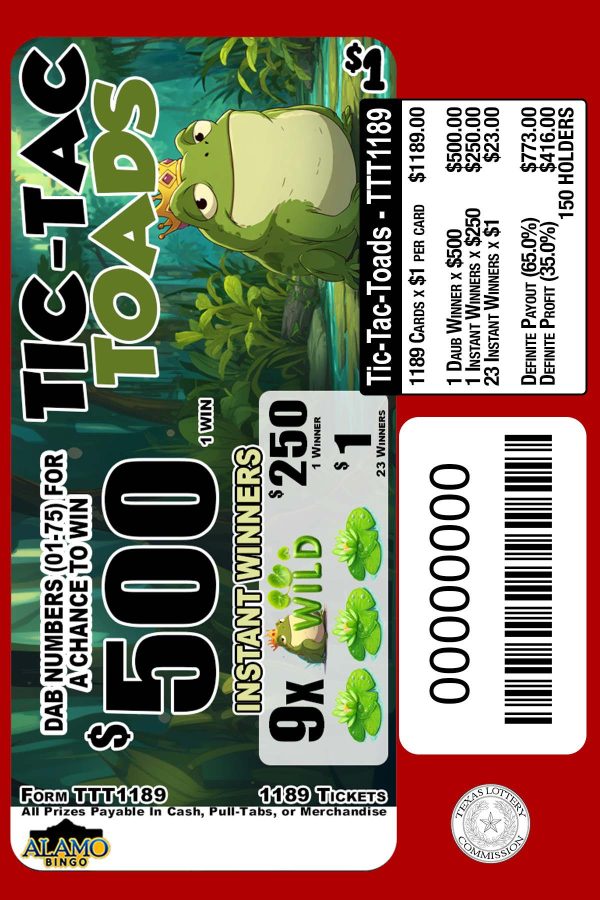 ALAMO: Tic-Tac Toads (1189 Ct) - Image 2